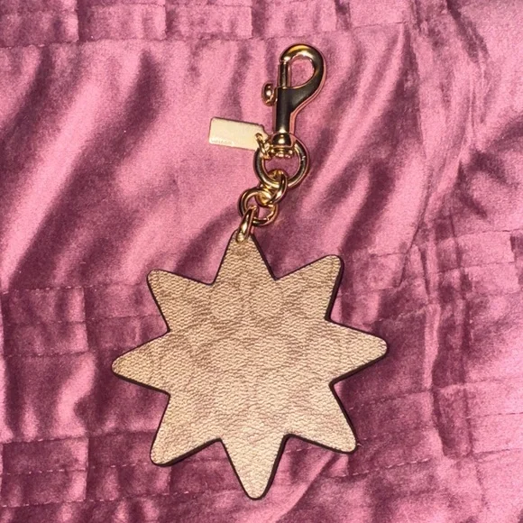 Coach mixed patch work work fob/key chain. F40702. Rare! NWOT. - Picture 7 of 16